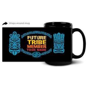 Survivor Future Tribe Member Personalized Black Mug