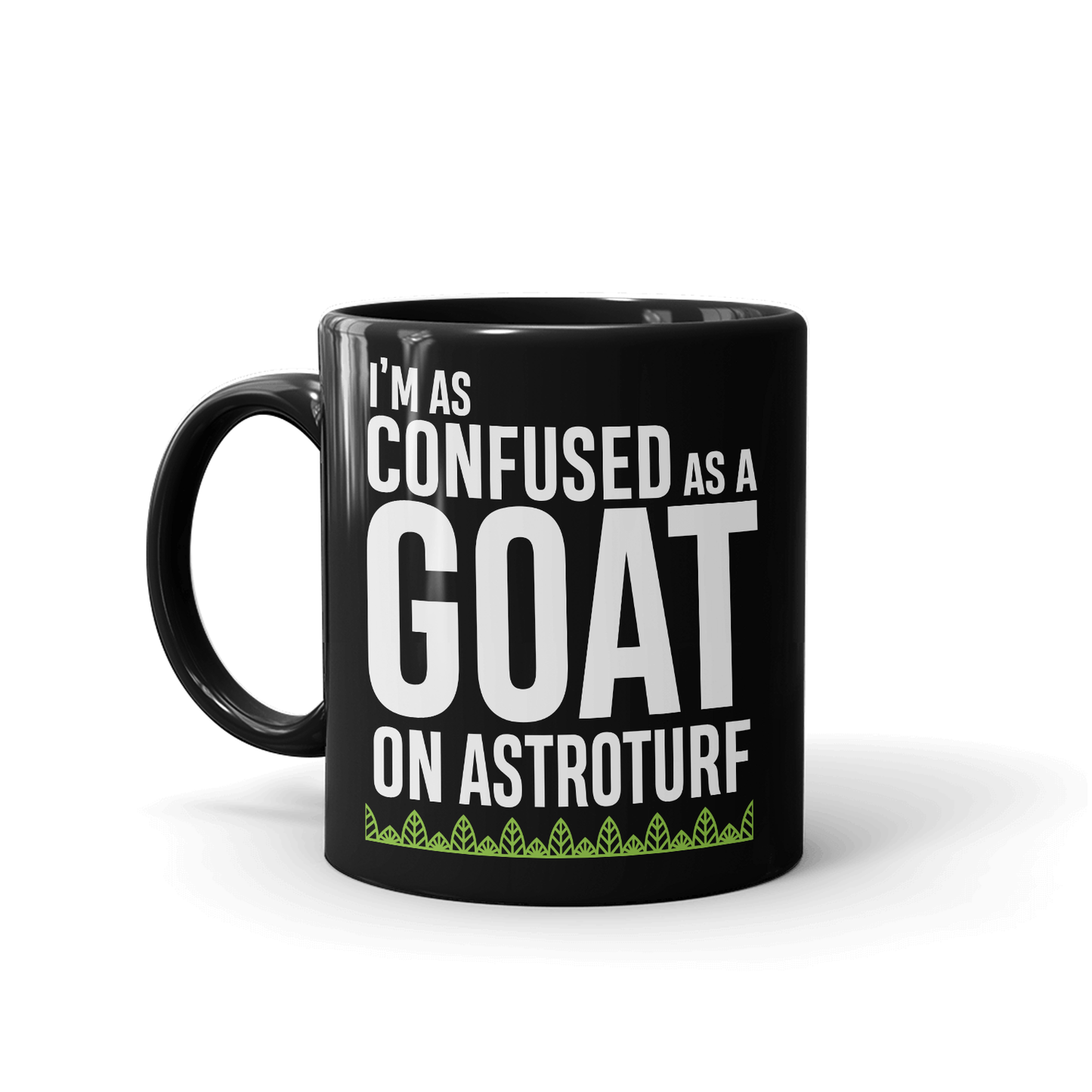 Survivor Chèvre sur le gazon artificiel - Mug noir