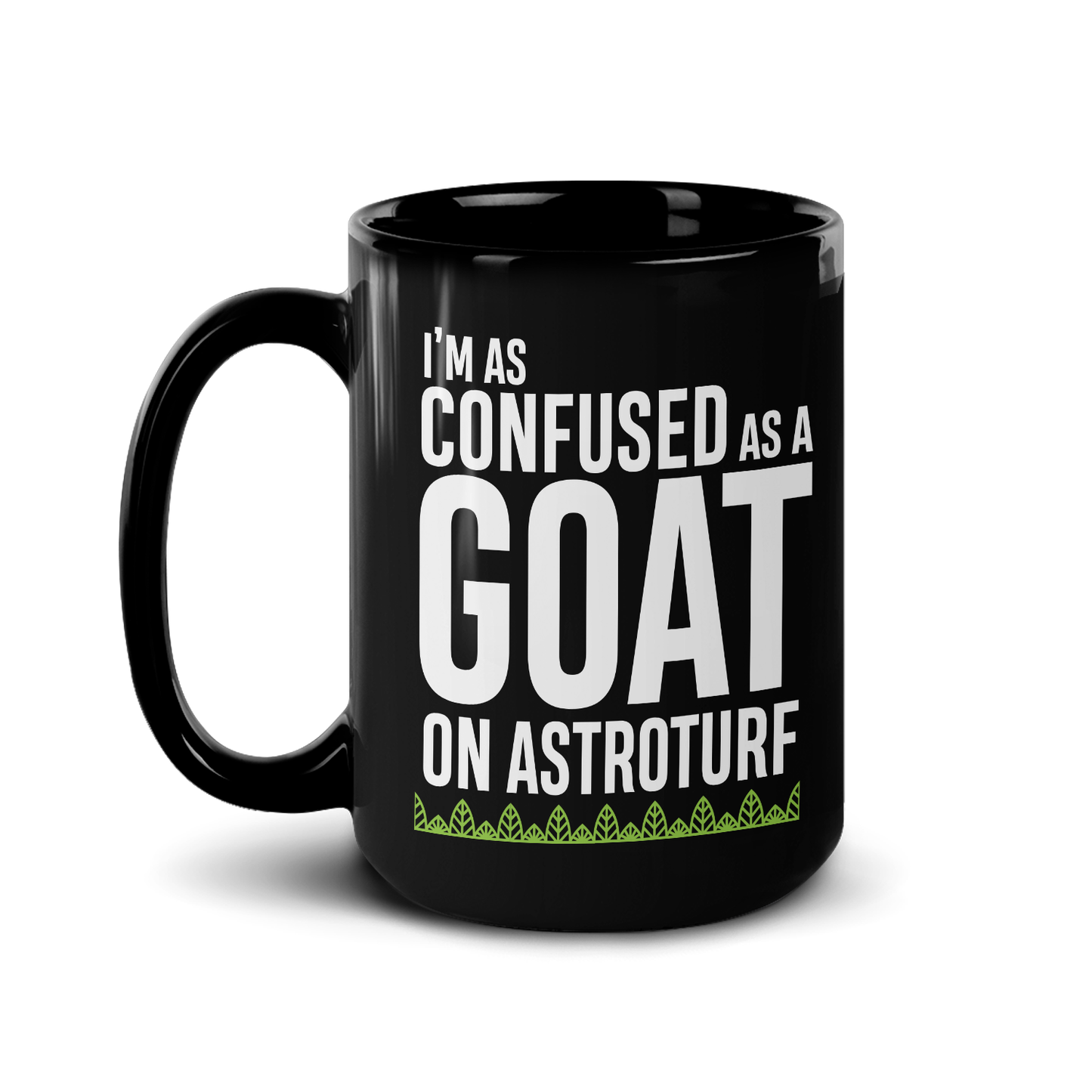 Survivor Chèvre sur le gazon artificiel - Mug noir
