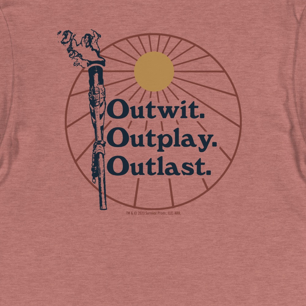Survivor Outwit, Outplay, Outlast Torch Unisex Long Sleeve