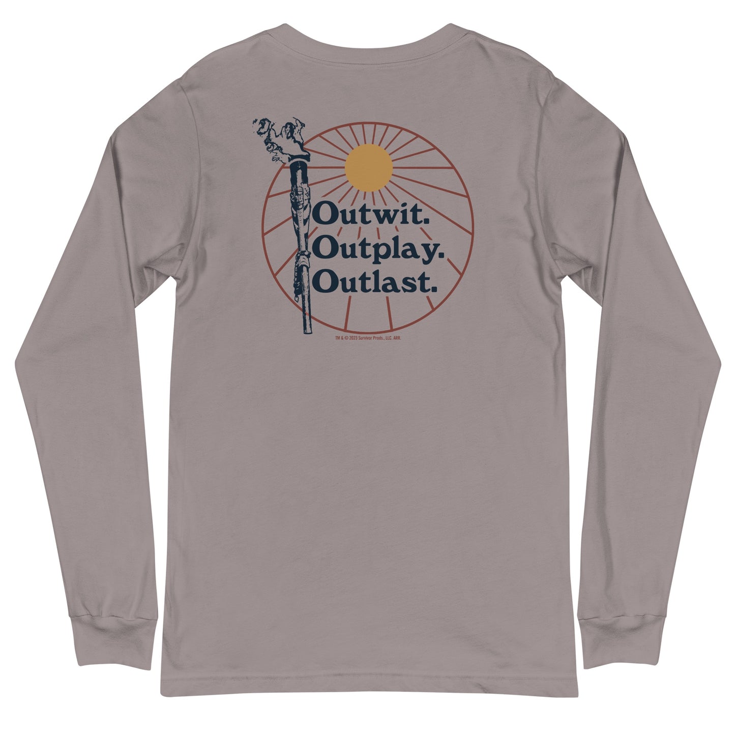 Survivor Outwit, Outplay, Outlast Torch Unisex Long Sleeve