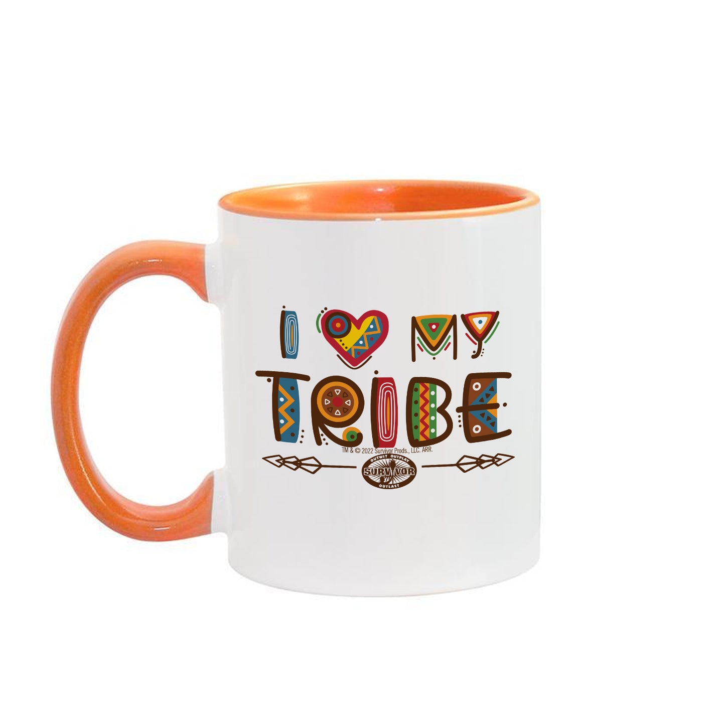 Survivor I Love My Tribe Mashup Personalized Two-Tone Mugs