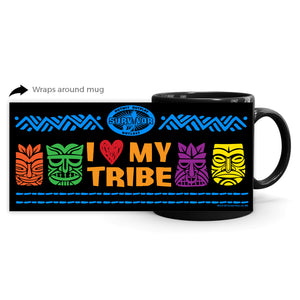 Survivor Mug noir I Love My Tribe