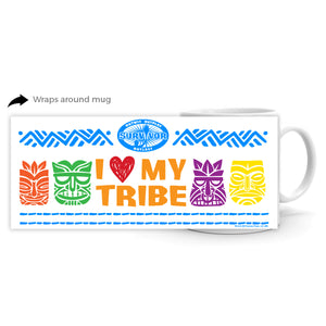 Survivor I Love My Tribe White Mug