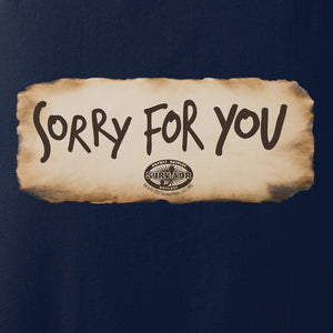 Survivor Sorry For You Adult Tank Top