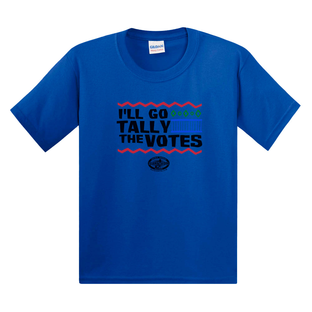 Survivor Auszählen der Stimmen Kinder Kurzärmeliges T-Shirt