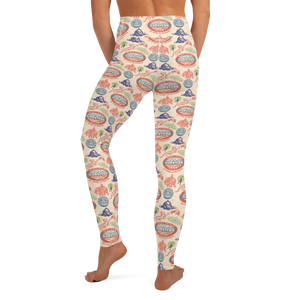 Survivor 20 Jahre 40 Jahreszeiten All Over Color Logo Muster DamenAll-Over Print Yoga Leggings