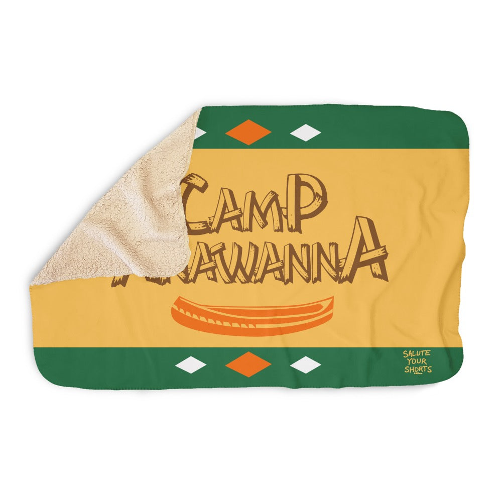 Salute Your Shorts Camp Anawanna Sherpa Blanket
