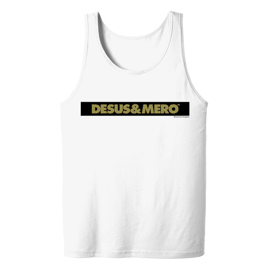 Desus & Mero Yellow Striped Logo Adult Tank Top