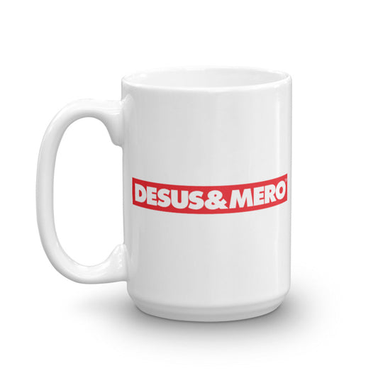 Desus & Mero Red & White Logo White Mug