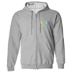 SHOWTIME Pride Logo Fleece Zip-Up Hooded Sweatshirt