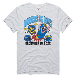 SpongeBob SquarePants and Patrick x Broncos Vs Rams 2022 Short Sleeve T-Shirt