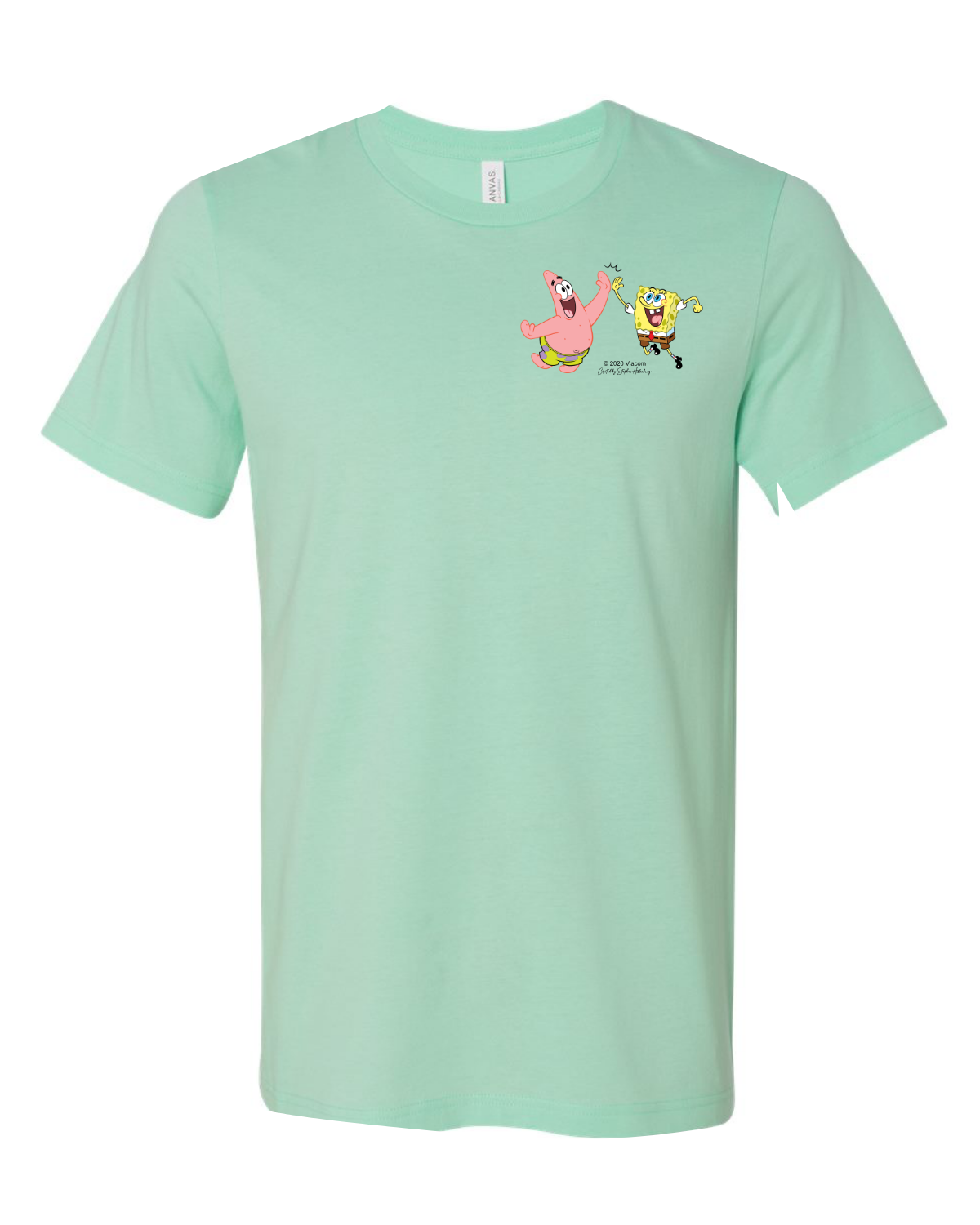 SpongeBob SquarePants Do Stuff Together Pastel Short Sleeve T-Shirt
