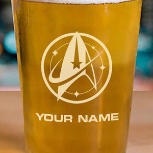 Star Trek: Discovery Sternenflottenkommando Personalisierbar Schnapsglas