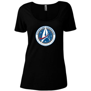 Star Trek: Discovery Starfleet Command FemmesT-shirt décontracté à encolure dégagée de Starfleet Command