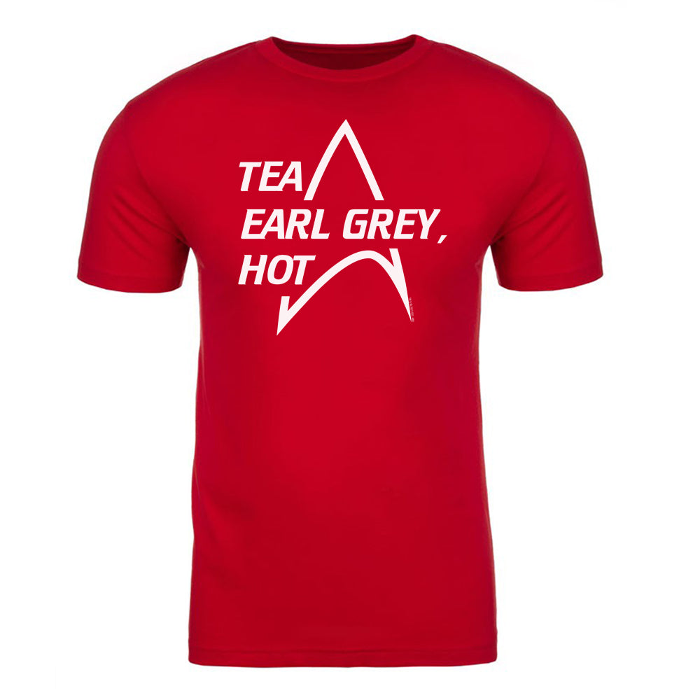 Star Trek: The Next Generation Tee Earl Grey Heiß Erwachsene T-Shirt mit kurzen Ärmeln