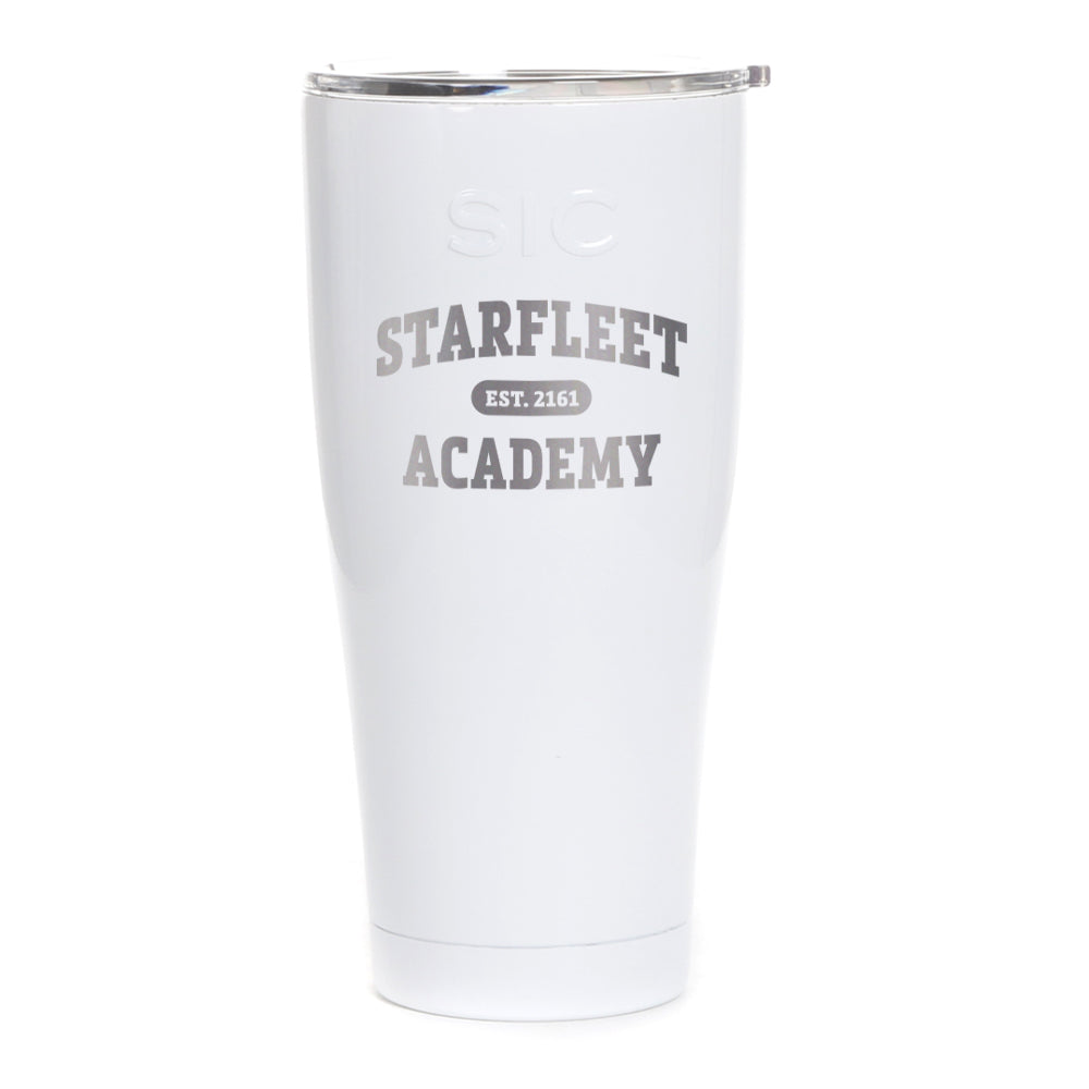 Star Trek Academia de la Flota Estelar EST. 2161 Vaso SIC grabado por láser