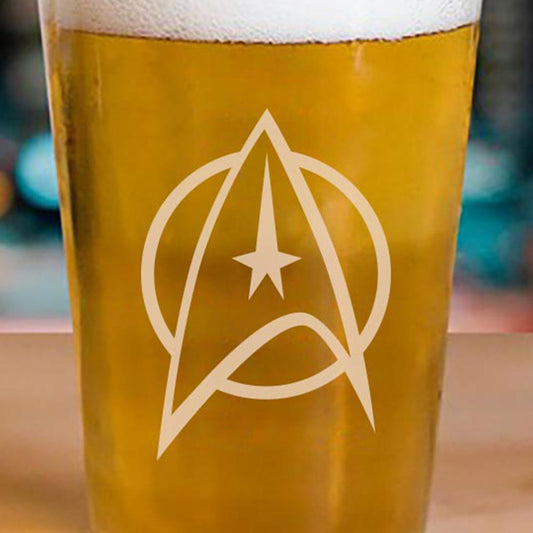 Star Trek: The Original Series Delta Laser Engraved Pint Glass