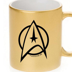 Star Trek: The Original Series Delta Personalisierbar 11 oz Gold Metallic Tasse