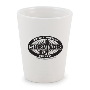 Survivor Más listo, más listo, más rápido Logo Vaso de cerámica