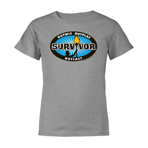 Survivor Más listo, más listo, más rápido Logo Niños/Toddler Camiseta de manga corta