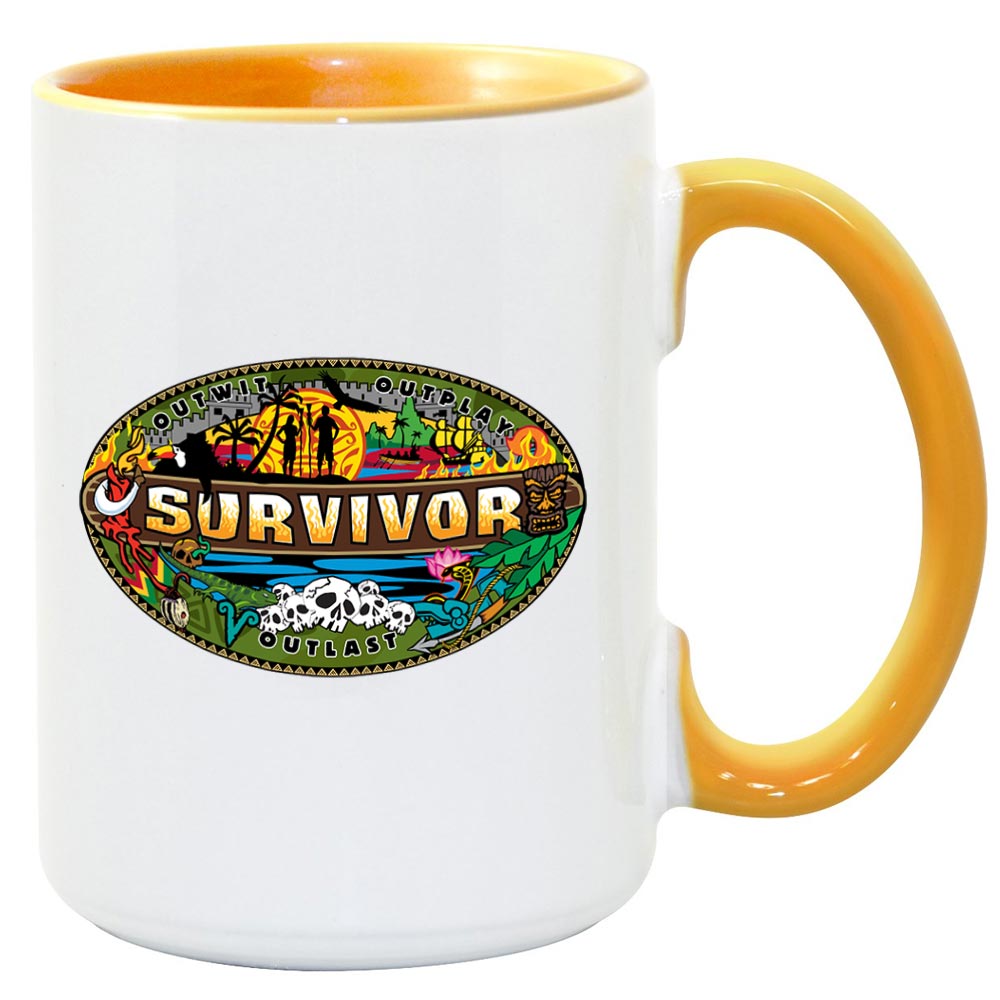Survivor Mashup Logo Zweifarbig Tasse