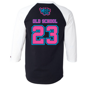 Wild 'N Out Neon Old School 3/4-Ärmel Baseball T-Shirt