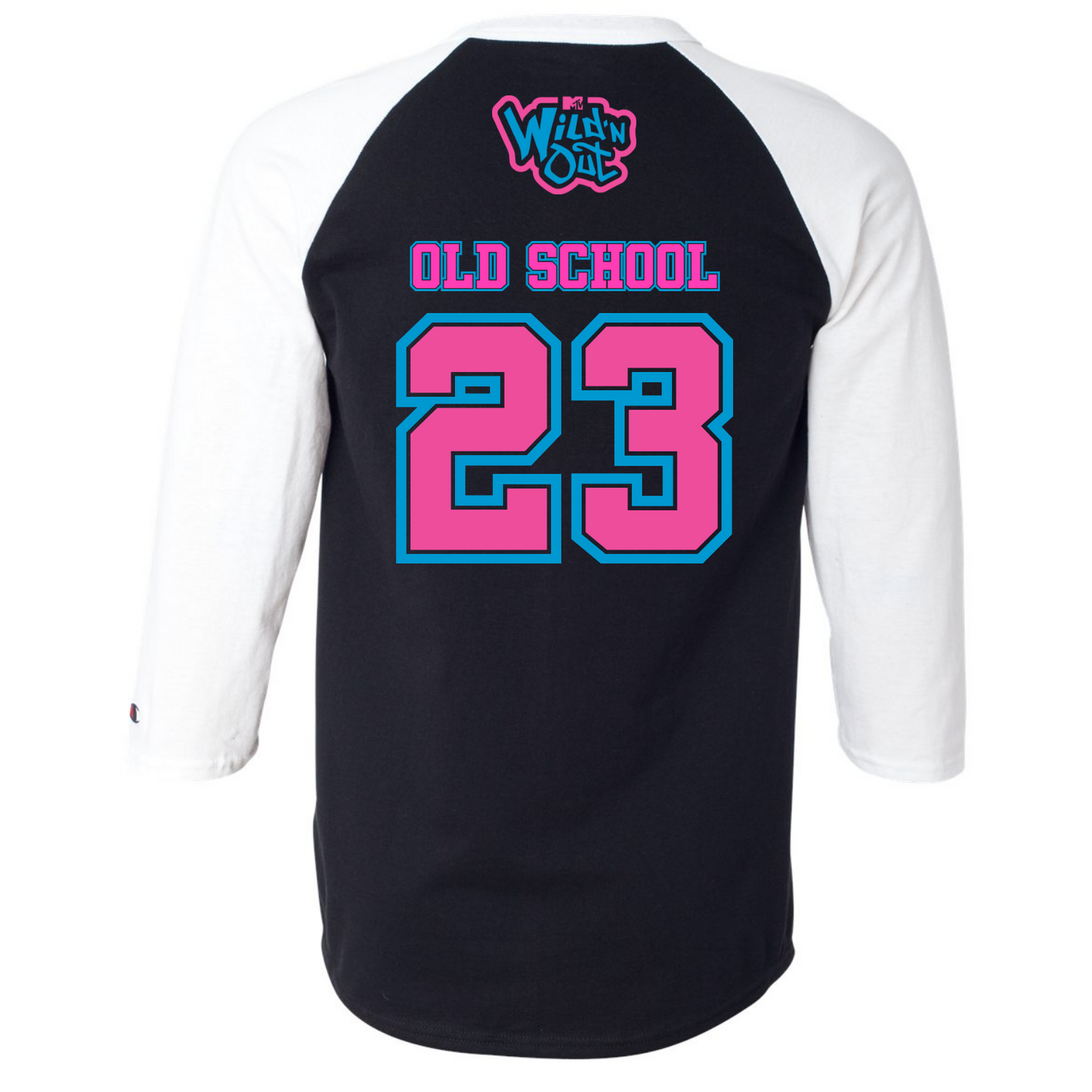Wild 'N Out Neon Old School T-shirt de baseball à manches 3/4