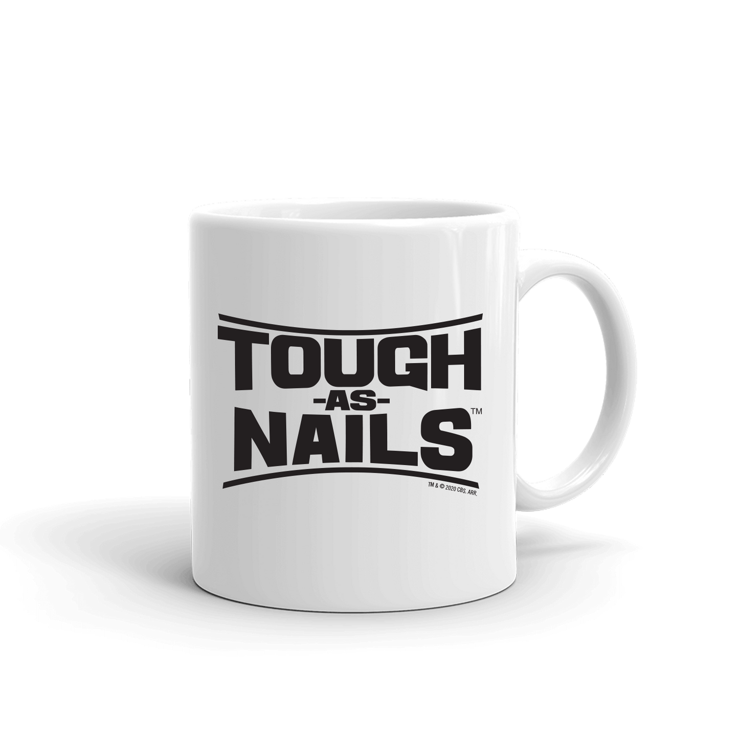 Tough As Nails Stacked Logo White Mug