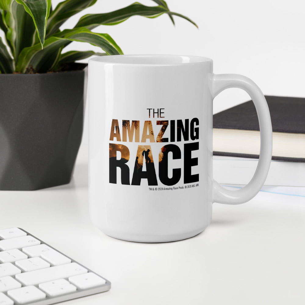 The Amazing Race One Million Miles White Mug