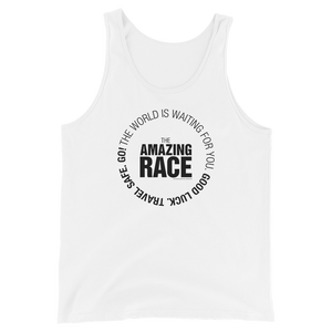 The Amazing Race Black Starting Adult Tank Top
