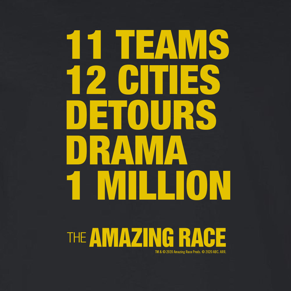 The Amazing Race Yellow Detours  Adult Long Sleeve T-Shirt