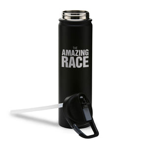 The Amazing Race Logo Botella de agua SIC grabada con láser