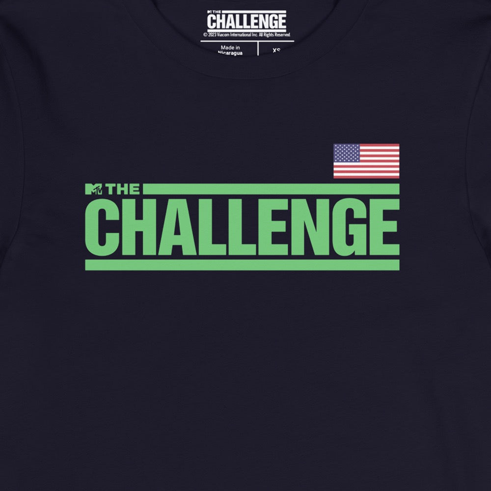 The Challenge Logo Flagge Langarm T-Shirt