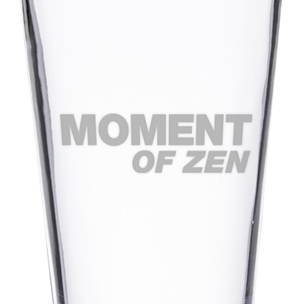 The Daily Show with Trevor Noah Moment of Zen Laser Engraved Pint Glass
