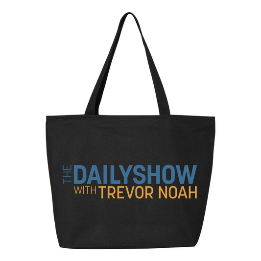 The Daily Show with Trevor Noah Two-Color Logo Zipper Tote Bag