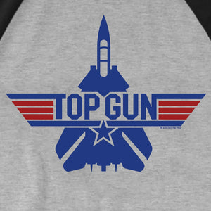 Top Gun Unisex 3/4 Sleeve Raglan Shirt