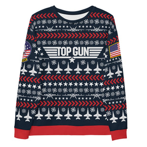 Top Gun Kater Unisex Sweatshirt mit Rundhalsausschnitt