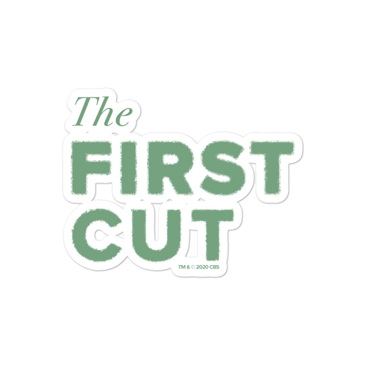 First Cut Podcast Die Cut Sticker