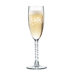 The Talk Logo Champagne Flute