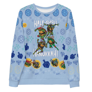 Teenage Mutant Ninja Turtles Chanukka Erwachsene Sweatshirt mit Rundhalsausschnitt