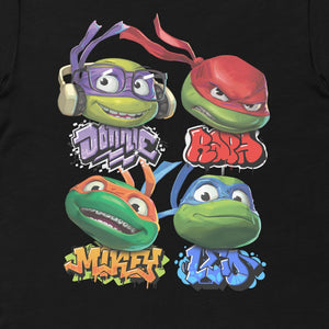 Teenage Mutant Ninja Turtles: Mutant Mayhem - T-shirt à tête de tortue