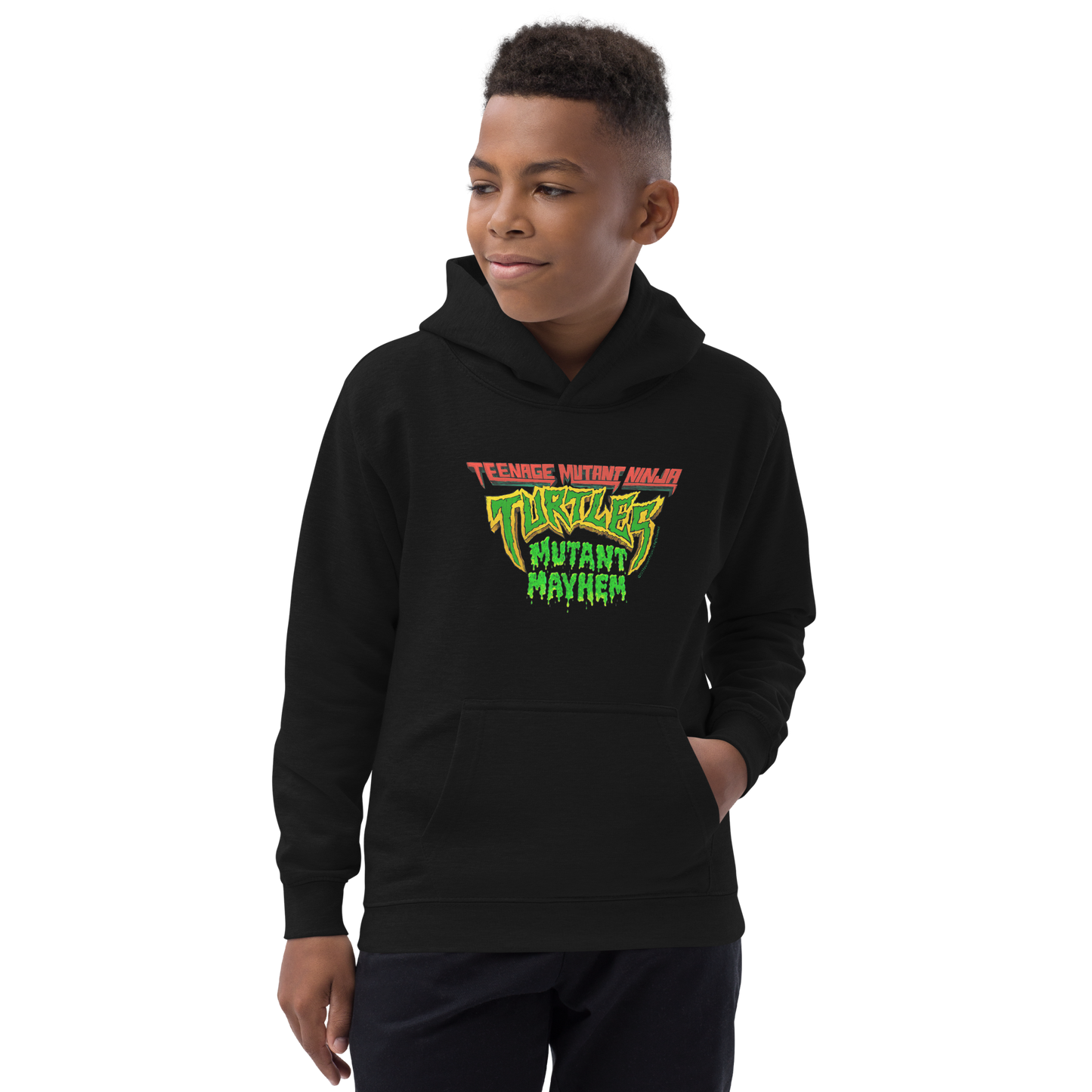 Teenage Mutant Ninja Turtles: Mutant Mayhem Logo Kinder Sweatshirt mit Kapuze
