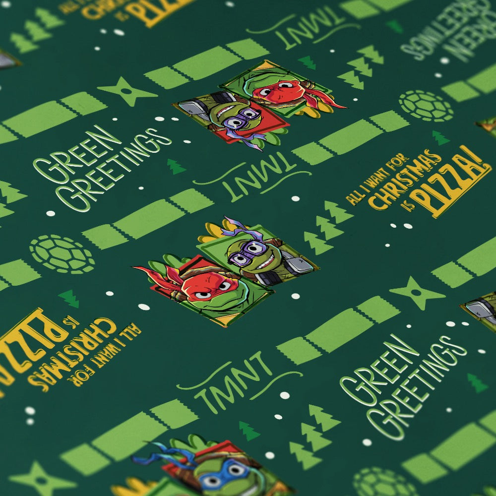 GRAPHICS & MORE Teenage Mutant Ninja Turtles Select Your Turtles Gift Wrap  Wrapping Paper Rolls
