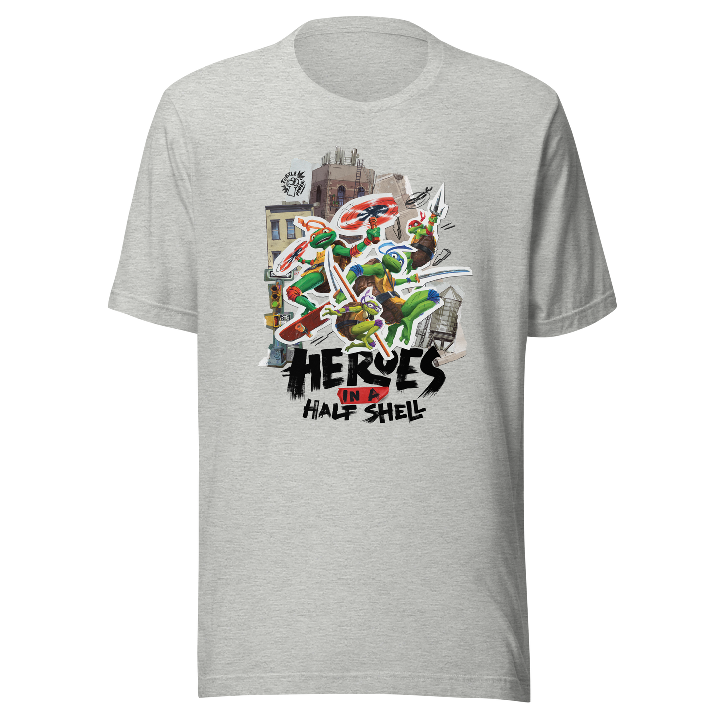 Teenage Mutant Ninja Turtles: Mutant Mayhem Heroes In A Half Shell Adultos Camiseta de manga corta