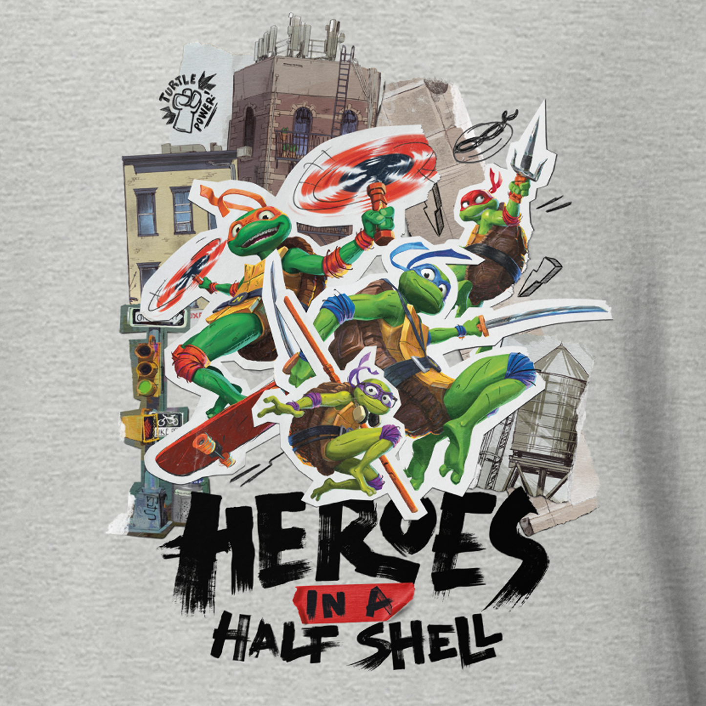 Heroes In A Half Shell Teenage Mutant Ninja Turtles T-Shirt