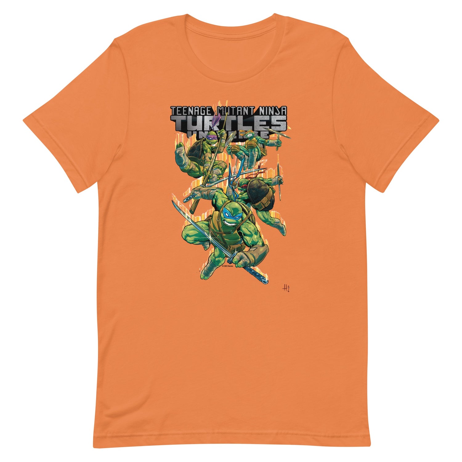 Teenage Mutant Ninja Turtles Press Start Men's Black T-shirt-5XL