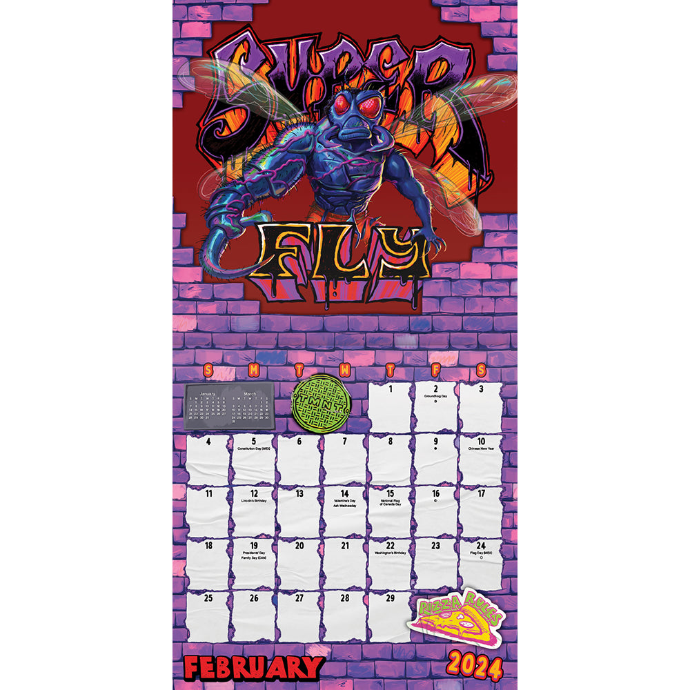 Teenage Mutant Ninja Turtles 2024 16Month Wall Calendar Paramount Shop