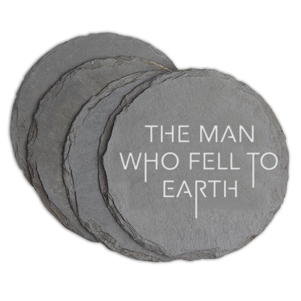 The Man Who Fell to Earth Logo Slate Coasters