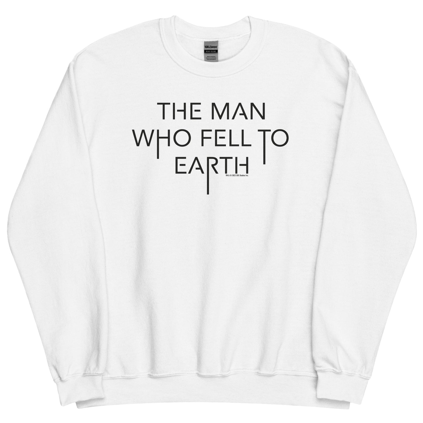 Der Mann, der auf die Erde fiel Logo Unisex Fleece-Sweatshirt mit Rundhalsausschnitt